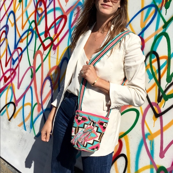 RARE mochila wayuu Colombian bag ✨ festival boho - Picture 3 of 4